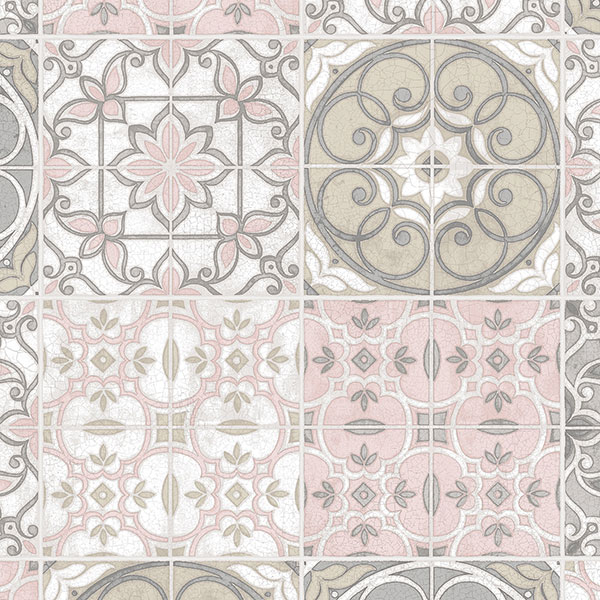 Patton Wallcoverings CK36611 Creative Kitchens Portugese Tiles Wallpaper